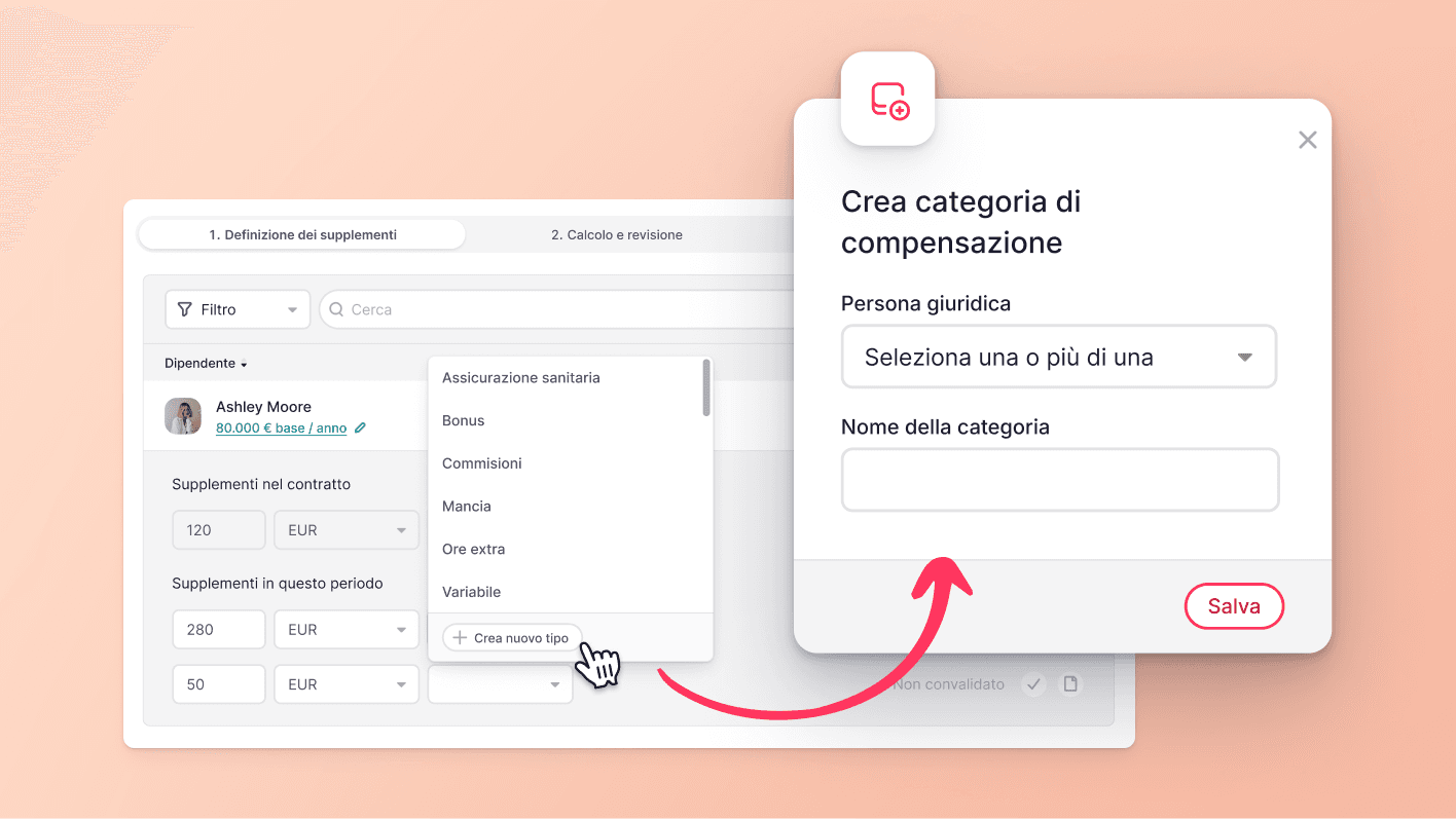 Creare tipi di compensazione senza sforzo
