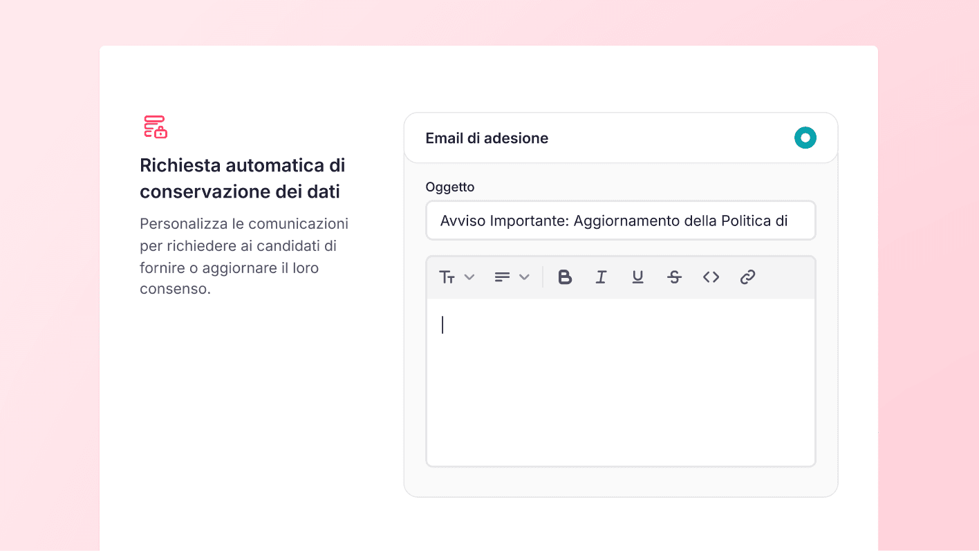 Automatizza le richieste di rinnovo del consenso GDPR