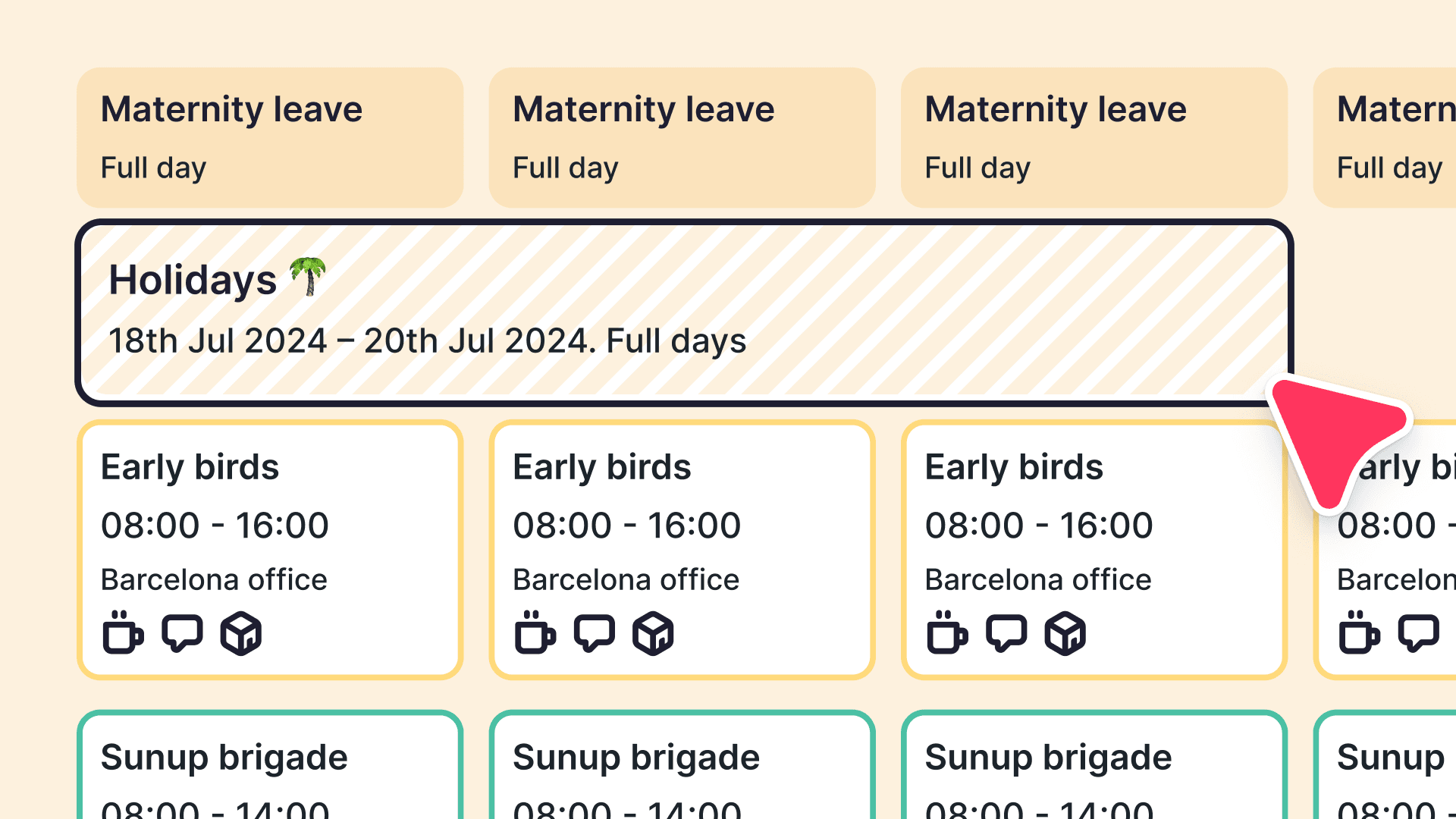 Risparmia tempo sincronizzando assenze e turni
