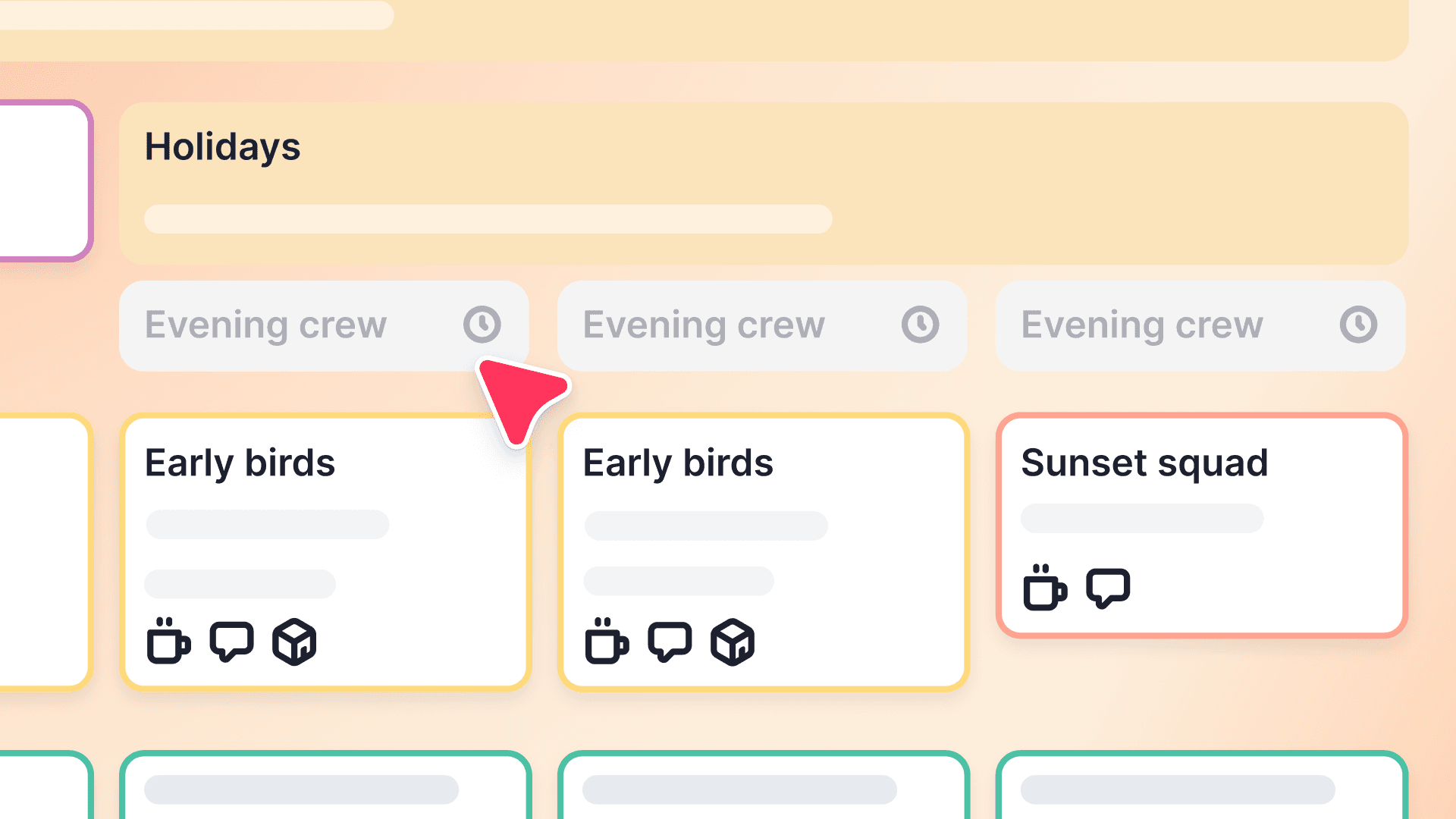 Pianifica turni senza sovrapposizioni