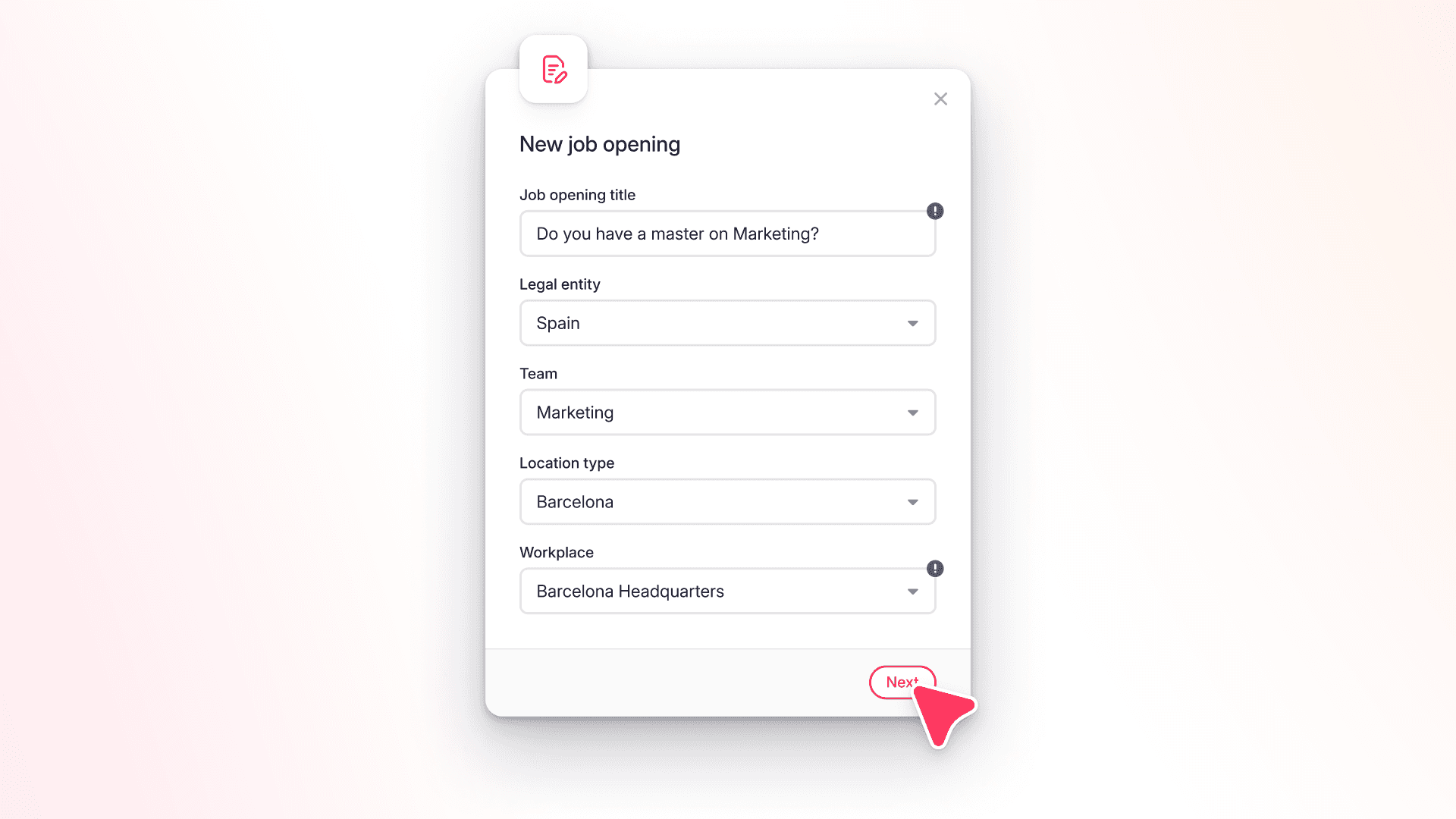 Domande riutilizzabili per le offerte di lavoro