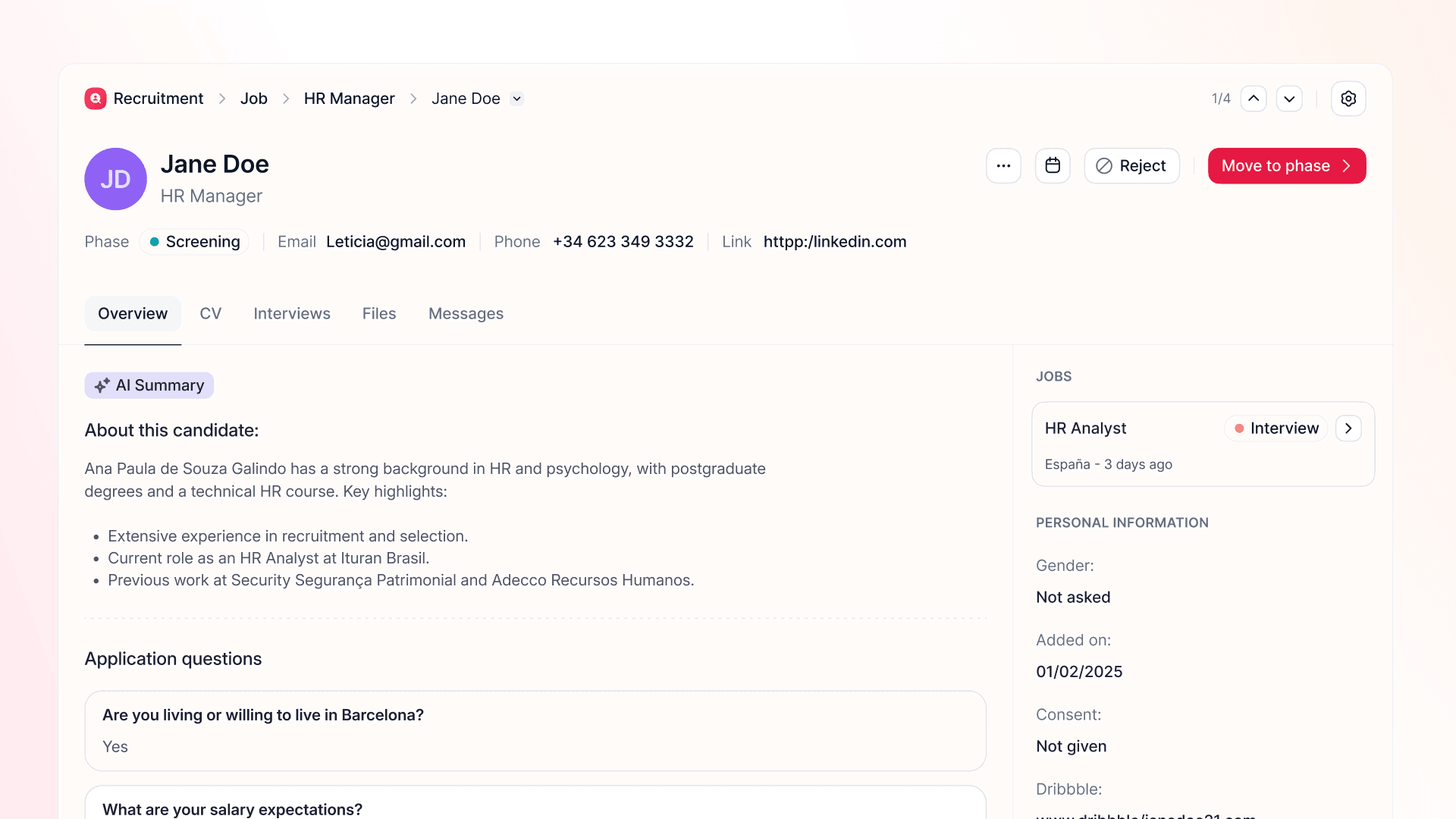 Trasforma come vedi i candidati