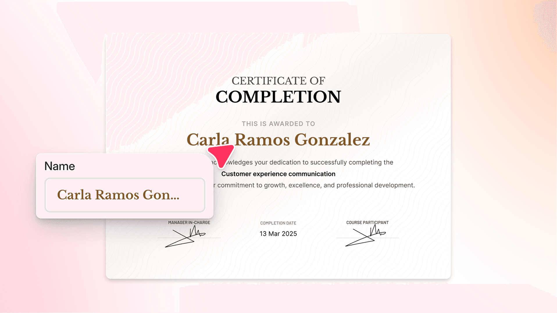 Crea certificati di formazione in Factorial