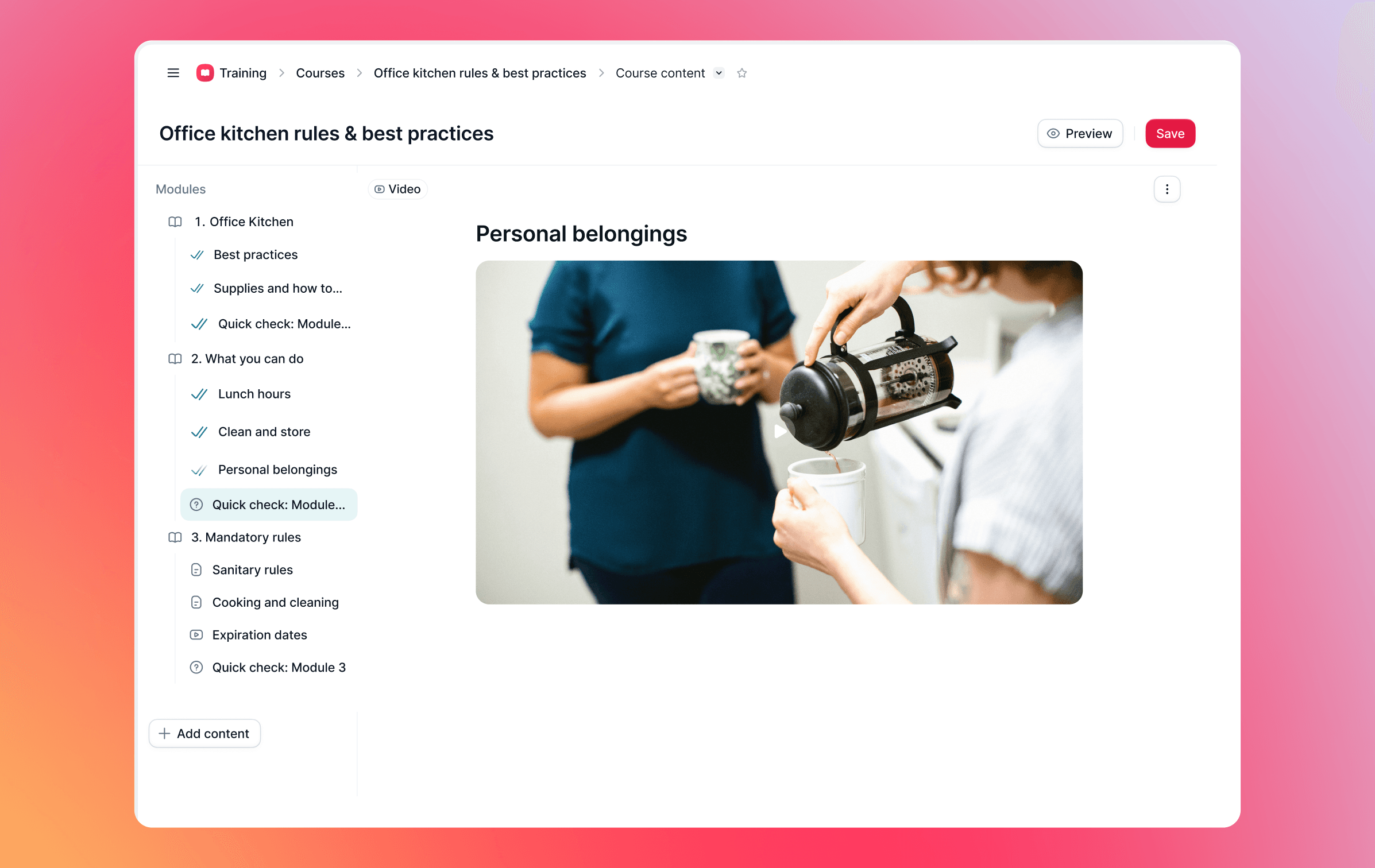 Crea corsi insieme a One