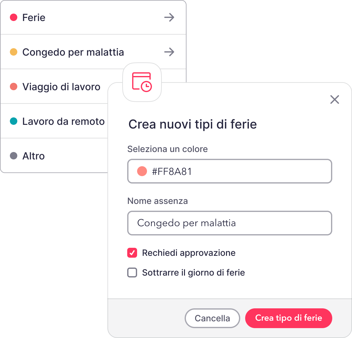 Come creare nuovi tipi di ferie con Factorial