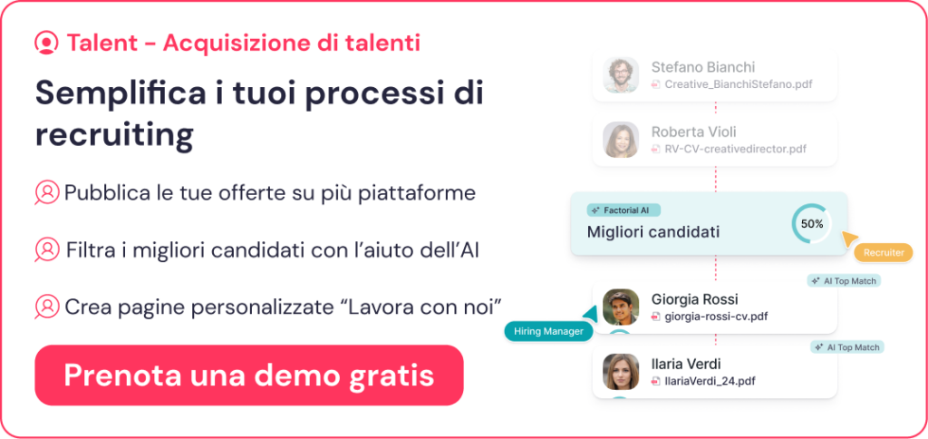 Usa Factorial per il processo di selezione del personale