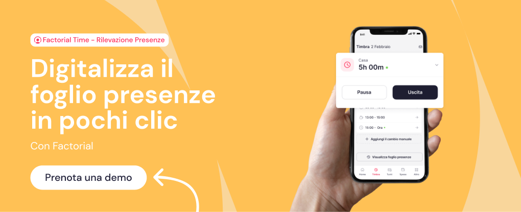 Digitalizza il foglio presenze con Factorial
