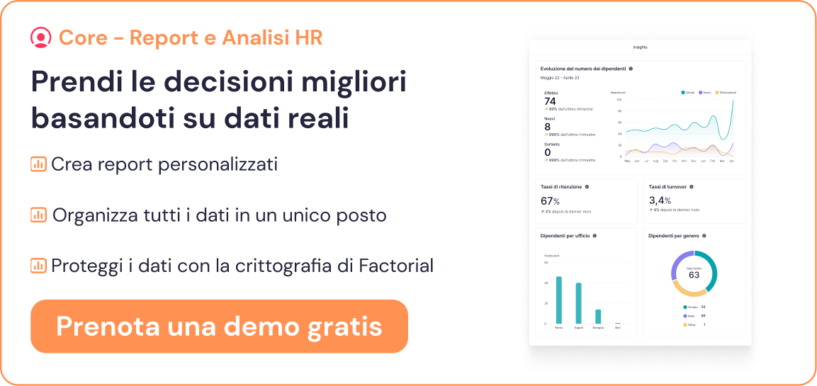 Crea report aziendali con Factorial