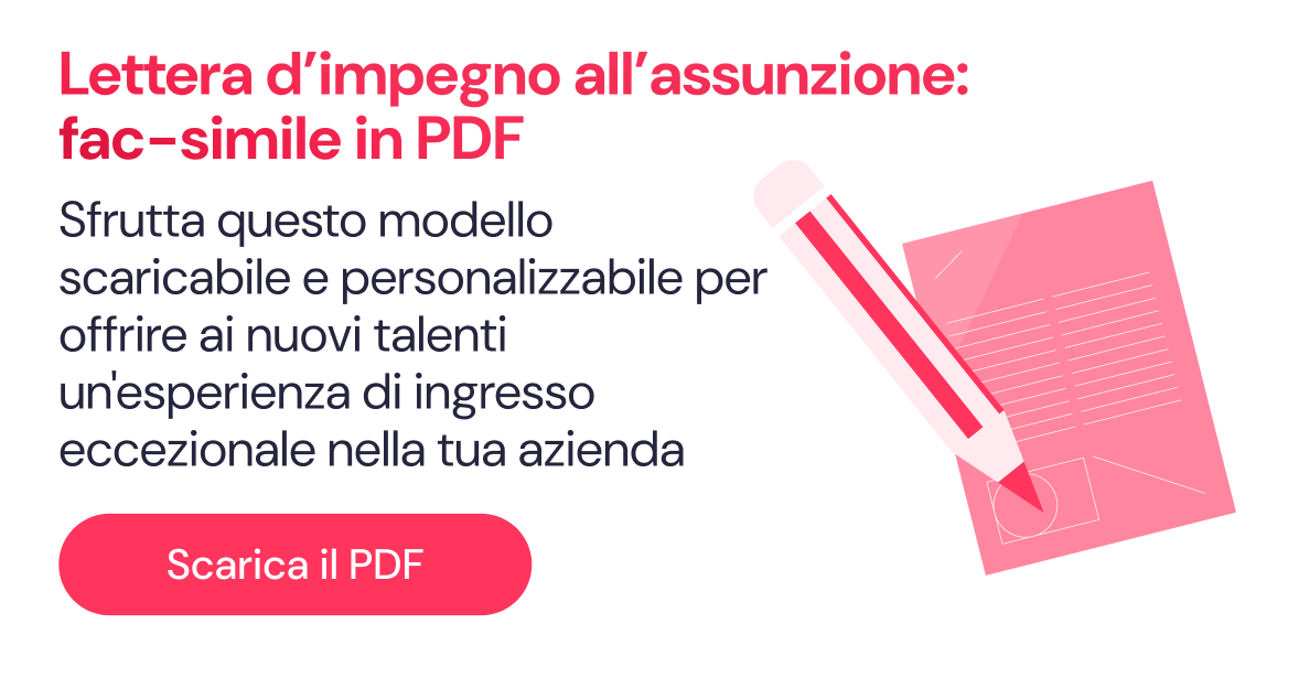 Scarica la lettera di impegno all'assunzione in pdf di Factorial