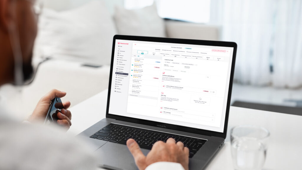 Dashboard del sistema ATS di Factorial