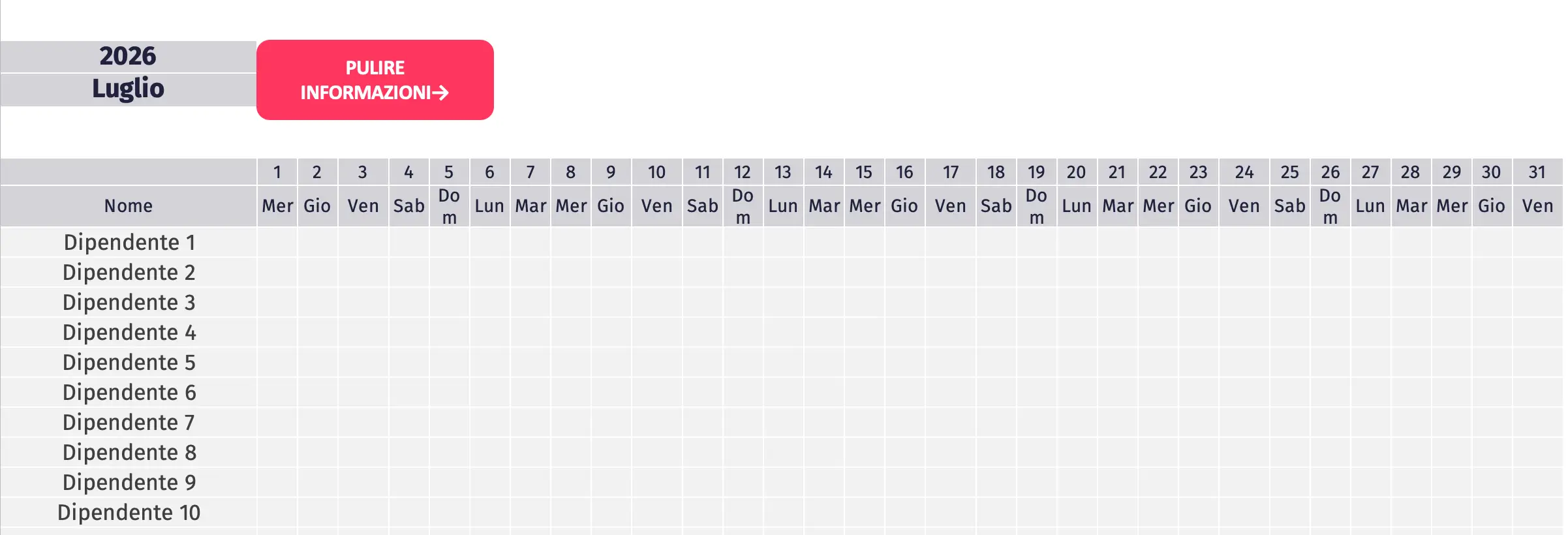 piano ferie excel 2026