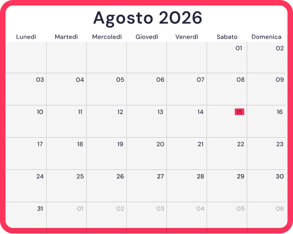 Scarica il file di Agosto 2026 con Factorial