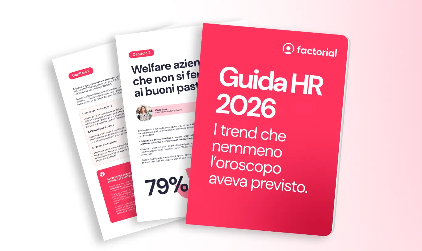 La guida HR 2026 di Factorial: i trend che nemmeno l'oroscopo aveva previsto. 